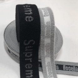 Rib knit jacquard belt